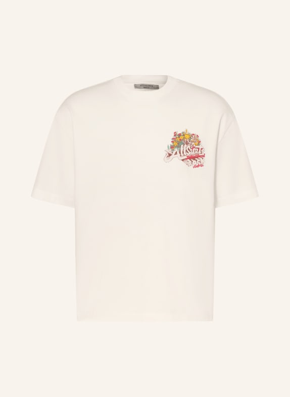 ALLSAINTS Oversized-Shirt ROQUE ETTA WEISS / ROT / GELB