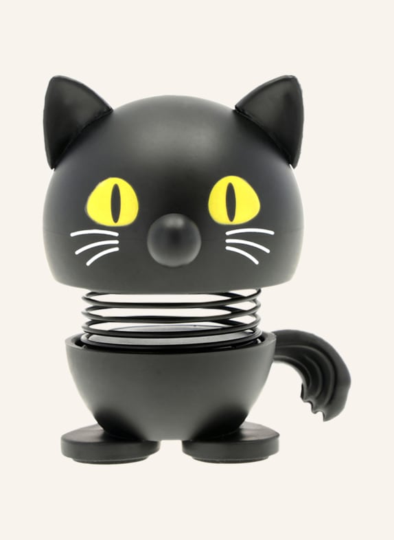 Hoptimist Decoratiefiguur CAT XS ZWART / NEONGEEL / WIT