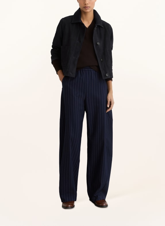 REISS Lederjacke SONNY DUNKELBLAU