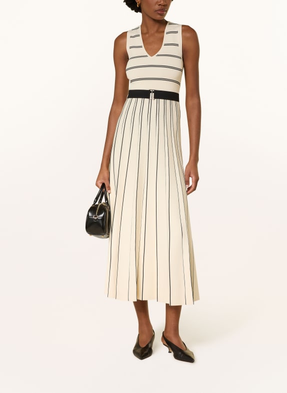 REISS Strickkleid MALLORY ECRU / SCHWARZ