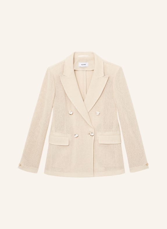 REISS Blazer FIORE ECRU / GOLD