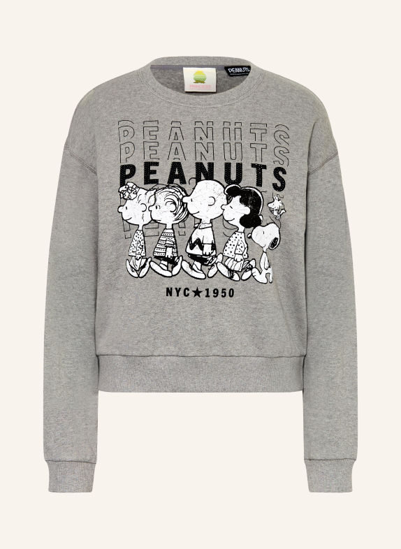 Princess GOES HOLLYWOOD Sweatshirt with rhinestones GRAY / WHITE / BLACK