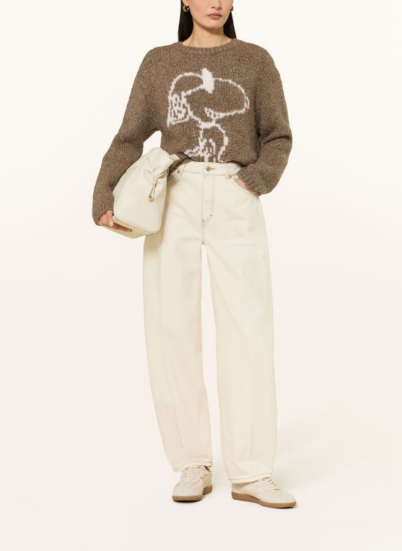 Princess GOES HOLLYWOOD Oversized trui BRUIN / ECRU