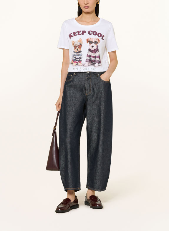 Princess GOES HOLLYWOOD T-shirt with rhinestones WHITE
