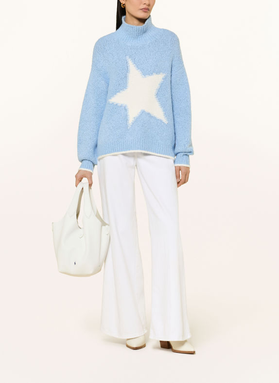 Princess GOES HOLLYWOOD Oversized-Pullover HELLBLAU / ECRU