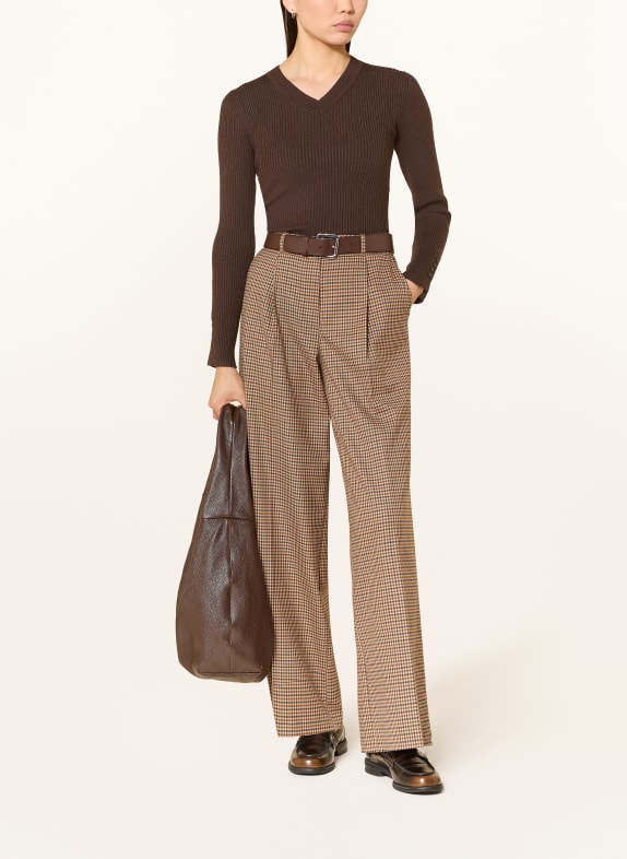 MARC AUREL Marlenehose CAMEL / DUNKELBRAUN / DUNKELBLAU