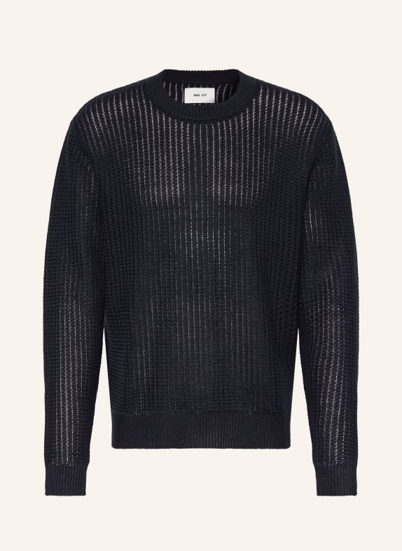 NN.07 Leinenpullover TIM DUNKELBLAU