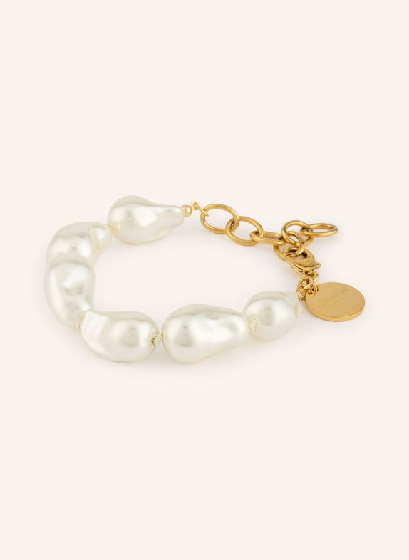 CHEEKY CHAIN MUNICH Náramek FIJI KRÉMOVÁ / ZLATÁ