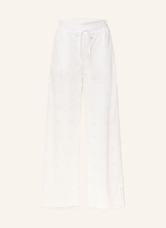 CLAUDIE PIERLOT Spitzenhose WEISS