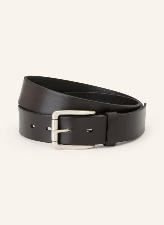 Marc O'Polo Ledergürtel ENNO DUNKELBRAUN / SILBER
