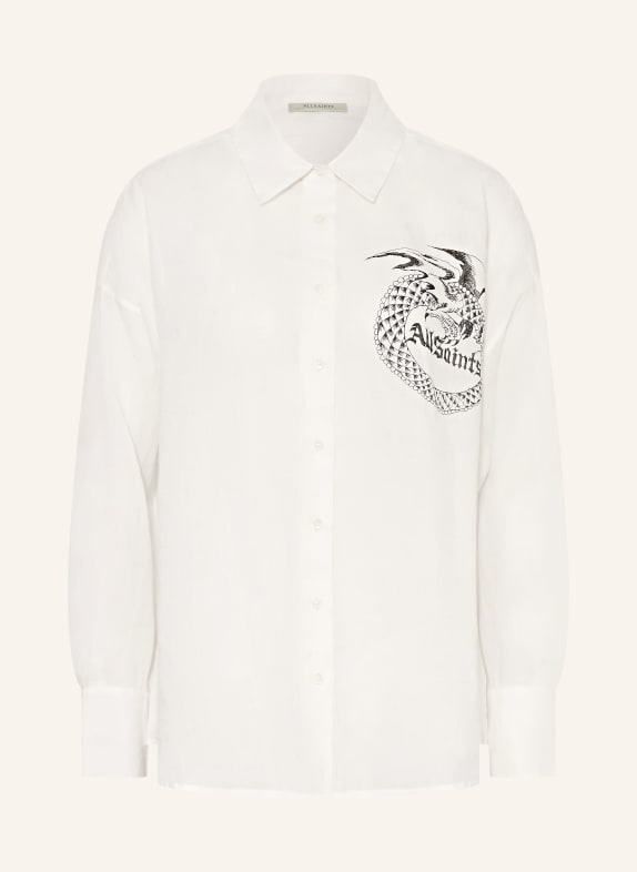 ALLSAINTS SPARROW Shirt Blouse WHITE / BLACK