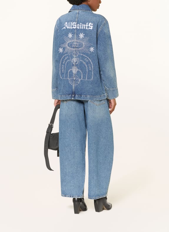 ALLSAINTS Jeansjacke BEX mit Schmucksteinen 2846 Mid Indigo