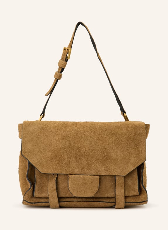 ALLSAINTS Schultertasche URSA CAMEL / GOLD