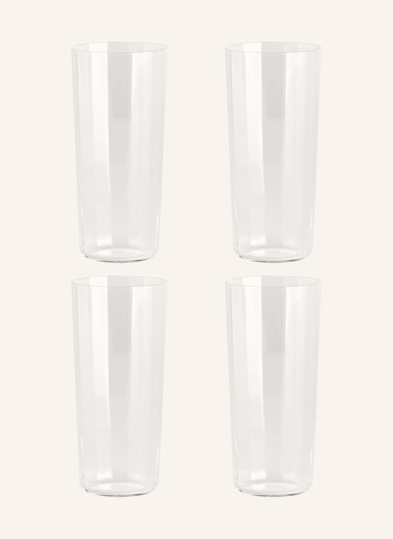 HAY Set van 4 drinkglazen ANGLE WIT