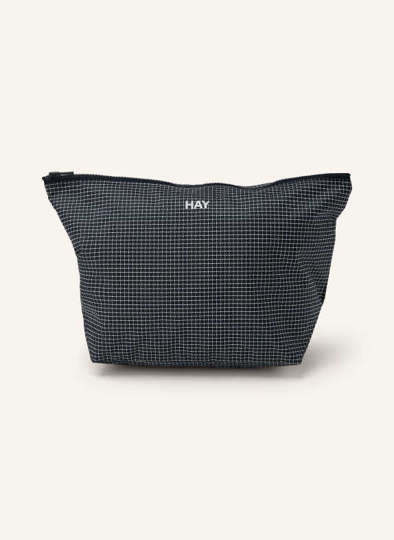 HAY Kulturtasche DUNKELBLAU / WEISS