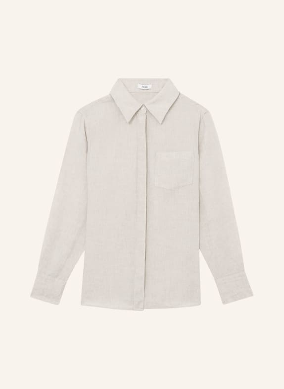 REISS Linnen overhemd BELLE ECRU