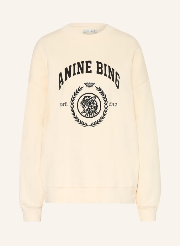 ANINE BING Sweatshirt MILES LICHTGEEL / ZWART