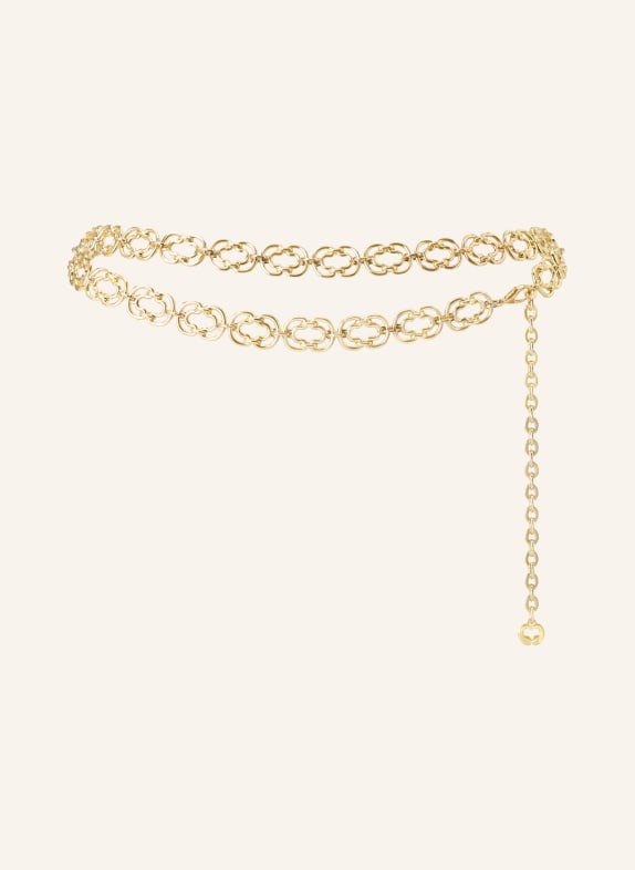 maje pas w talii ZŁOTY