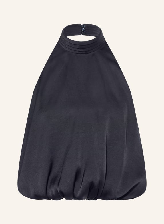 CLAUDIE PIERLOT Blusentop aus Satin DUNKELBLAU