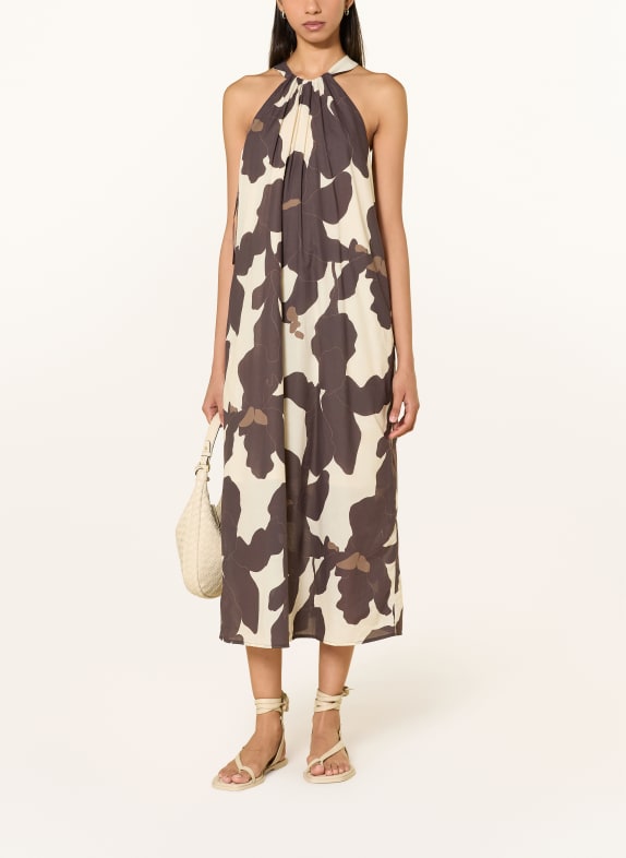 someday Kleid QOWIRA DUNKELBRAUN / BRAUN / ECRU