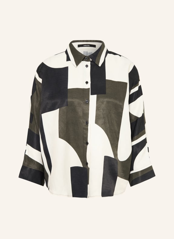 someday Overhemdblouse ZAMILA KAKI / ECRU / ZWART