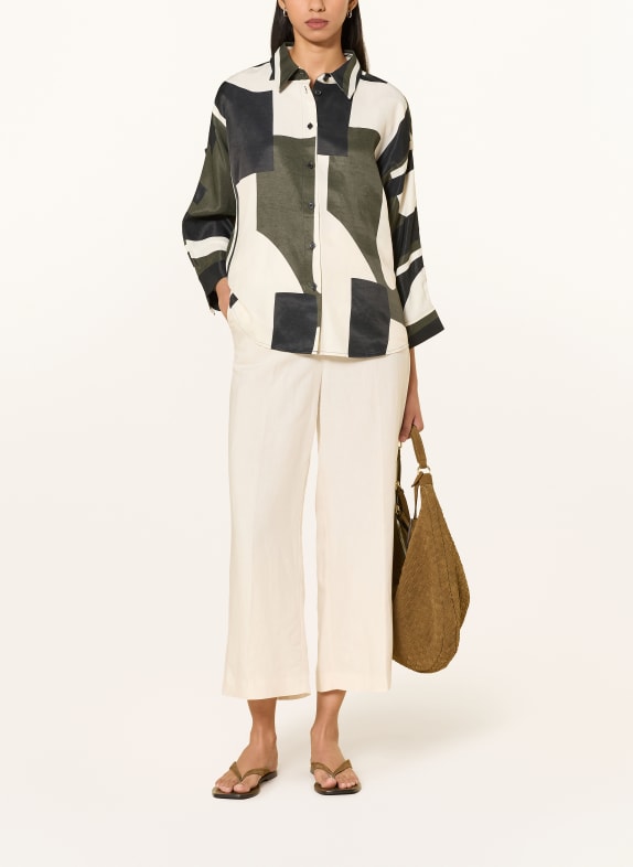 someday Overhemdblouse ZAMILA KAKI / ECRU / ZWART