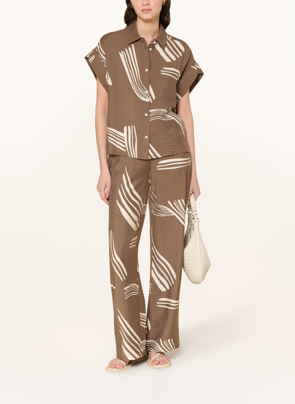 someday Overhemdblouse ZELYNA BRUIN / ECRU