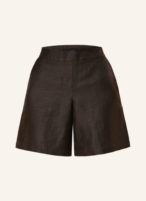 someday CHARLIE linen shorts DARK BROWN