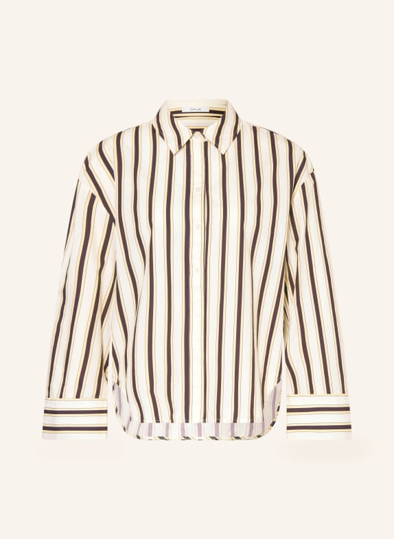 OPUS FLANKO Shirt WHITE / DARK BROWN / CREAM