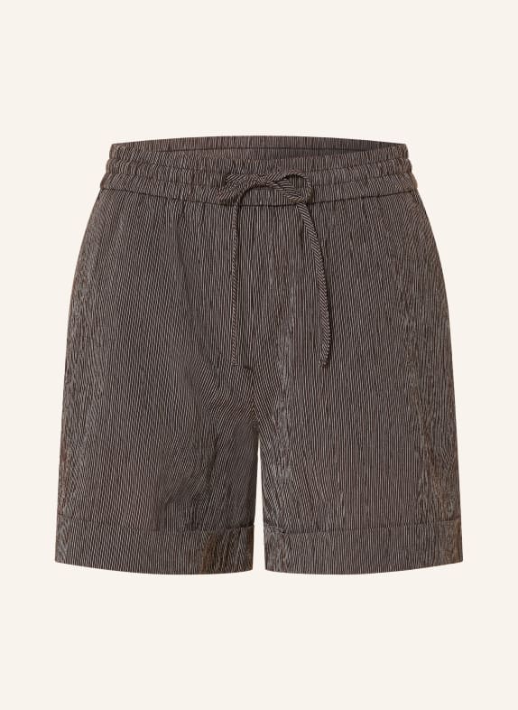 OPUS Shorts MALKY MØRKEBRUN / HVID