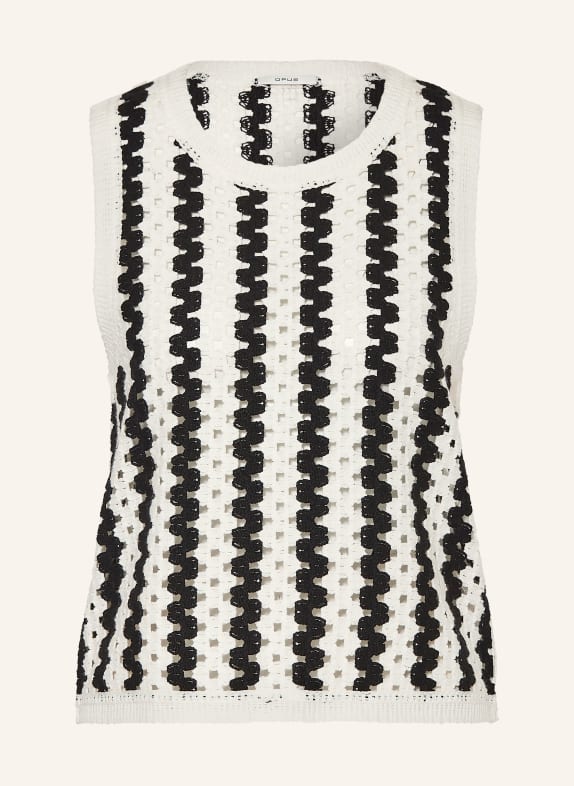 OPUS IFAMA Knit Top WHITE / BLACK