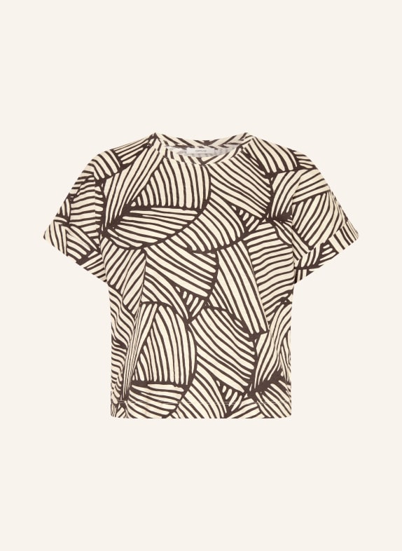 OPUS SOPRINTI T-Shirt CREAM / DARK BROWN