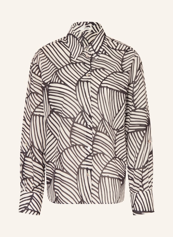 OPUS Blouse FELORA BOTANICA WIT / ZWART