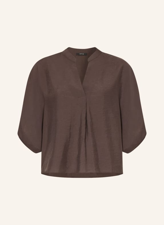 OPUS FENELLA Blouse Shirt DARK BROWN