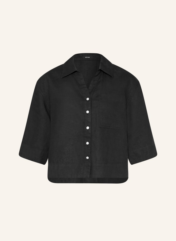 OPUS Linnen overhemd FLIPPA ZWART