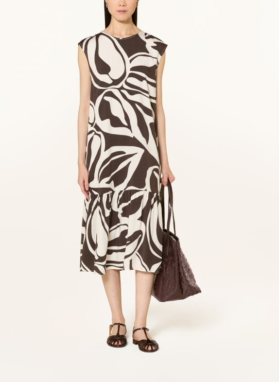 OPUS WICYLA LUSH Dress WHITE / DARK BROWN