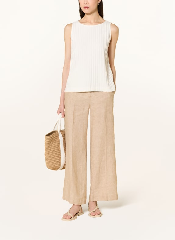 OPUS Gebreide top IPOMA SLIT WIT