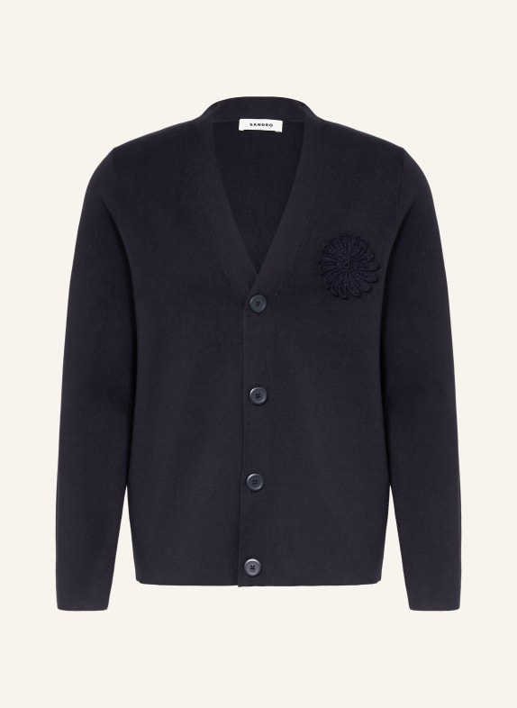 SANDRO kardigan GRANATOWY