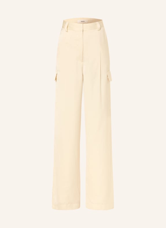 ba&sh Saténové cargo kalhoty CARY KRÉMOVÁ