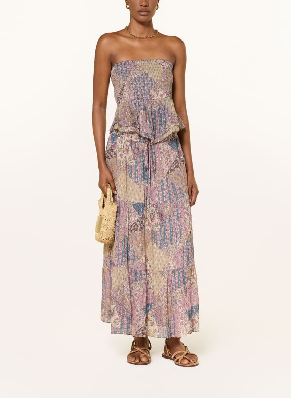 ba&sh Nederdel PITSY KHAKI / BEIGE / LILLA
