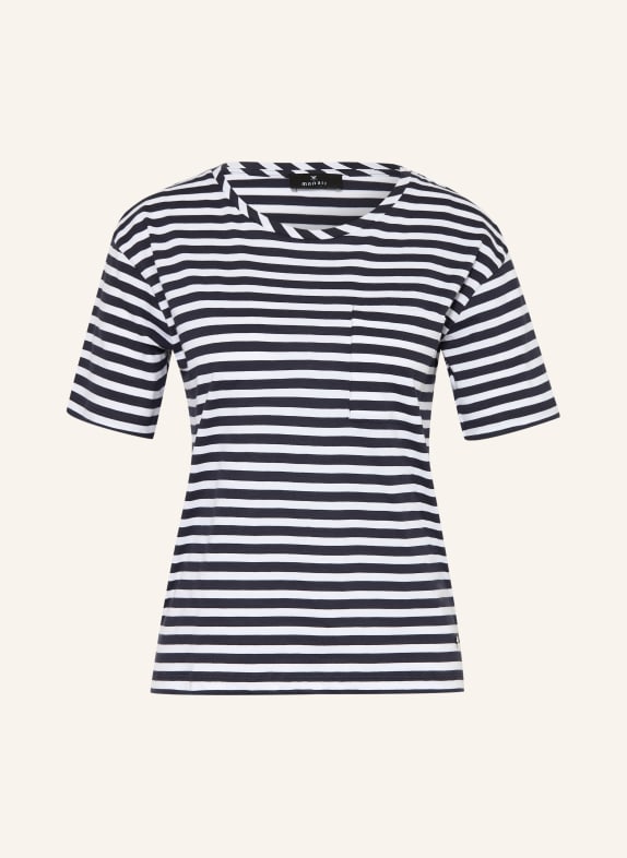 monari T-shirt DARK BLUE / WHITE