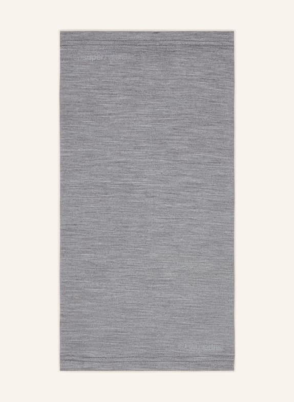 super.natural Hals- en nekwarmer WANDERLUST met merinowol GRIJS