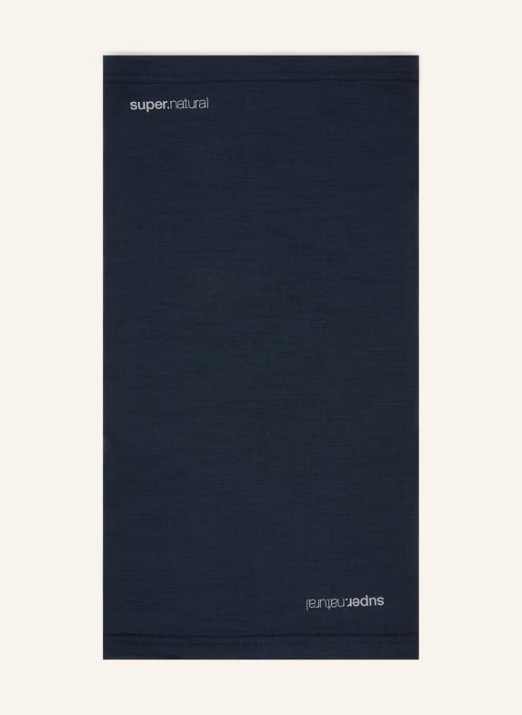 super.natural Hals- en nekwarmer WANDERLUST met merinowol DONKERBLAUW