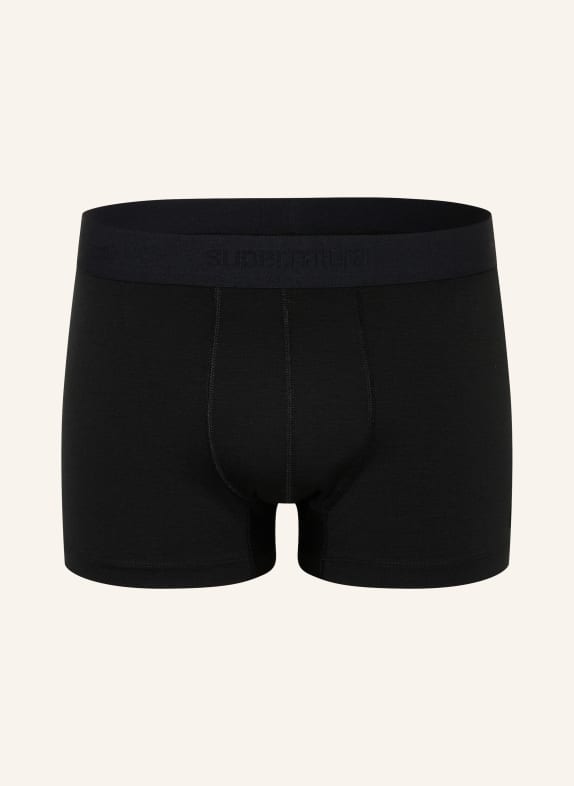 super.natural Functioneel ondergoed - boxershorts LUX met merinowol ZWART