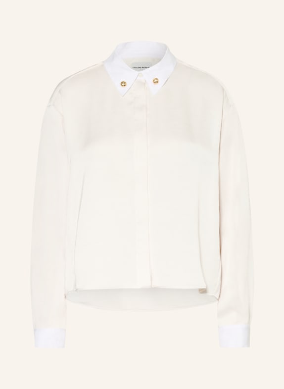 CLAUDIE PIERLOT Hemdbluse aus Satin CREME / WEISS