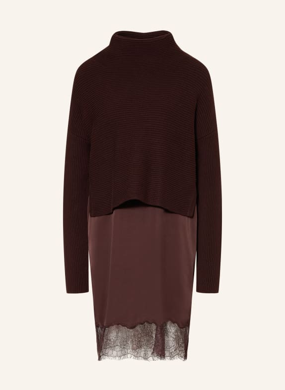 ALLSAINTS Set ELOISE: jurk en trui DONKERROOD