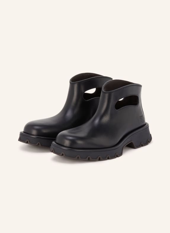 LOEWE Laarsjes BOBBY met uitsnijdingen ZWART
