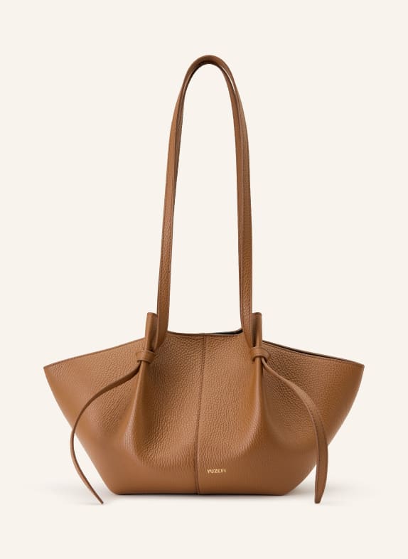 YUZEFI Schoudertas MOCHI COGNAC