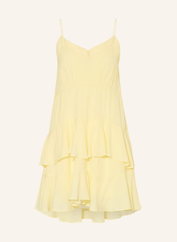 ba&sh Kleid BILONA mit Volants HELLGELB