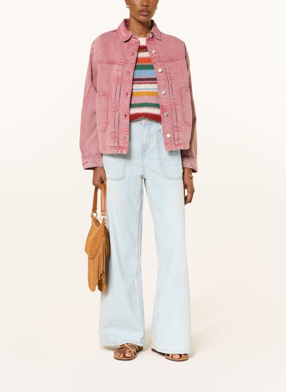 ba&sh Jeansjacke RUNO PINK PINK